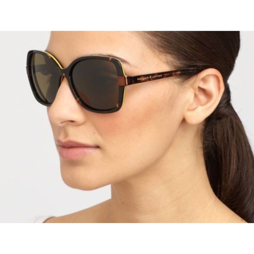 Kate Spade Adamina X43P Sunglasses Tortoise/Brown Square - Picture 2 of 14